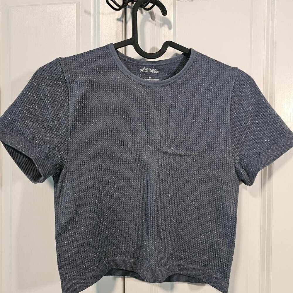 Stretchy Light Blue With Silver